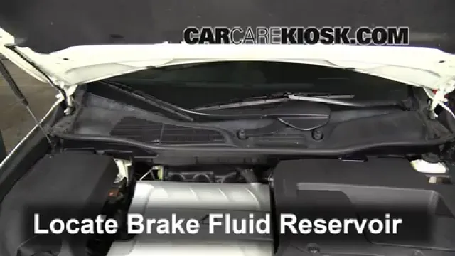 2010 Lexus RX350 3.5L V6 Liquide de frein Contrôler le niveau de liquide de frein